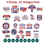 4 Of July - 24 Designs Pack