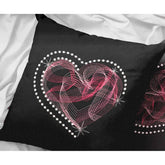 Abstract Heartline Embroidery Design – 5 Sizes for Love-Inspired Creations - FineryEmbroidery