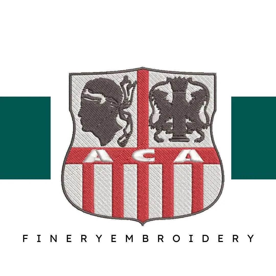 Ajaccio Football Team: Embroidery Design - FineryEmbroidery