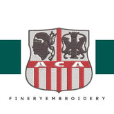 Ajaccio Football Team: Embroidery Design - FineryEmbroidery