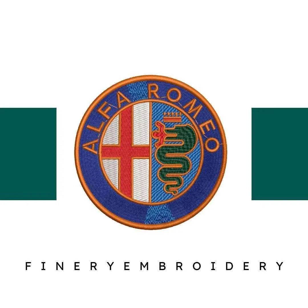 Alpha Romeo Embroidery Design - FineryEmbroidery