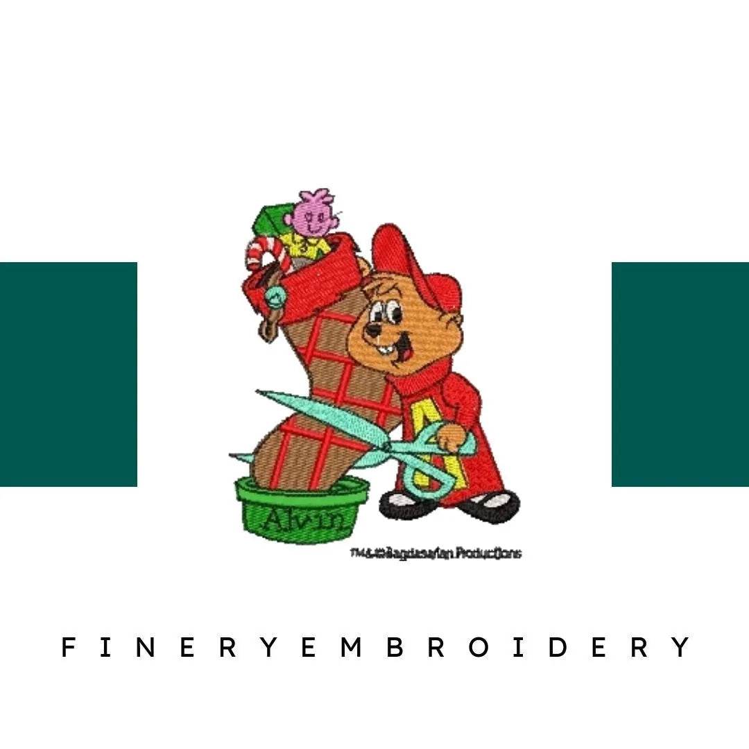 Alvin and the Chipmunks - Pack of 23 Designs - Embroidery Design - FineryEmbroidery