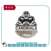 Arizona Cardinals Team Player : Embroidery Design - FineryEmbroidery