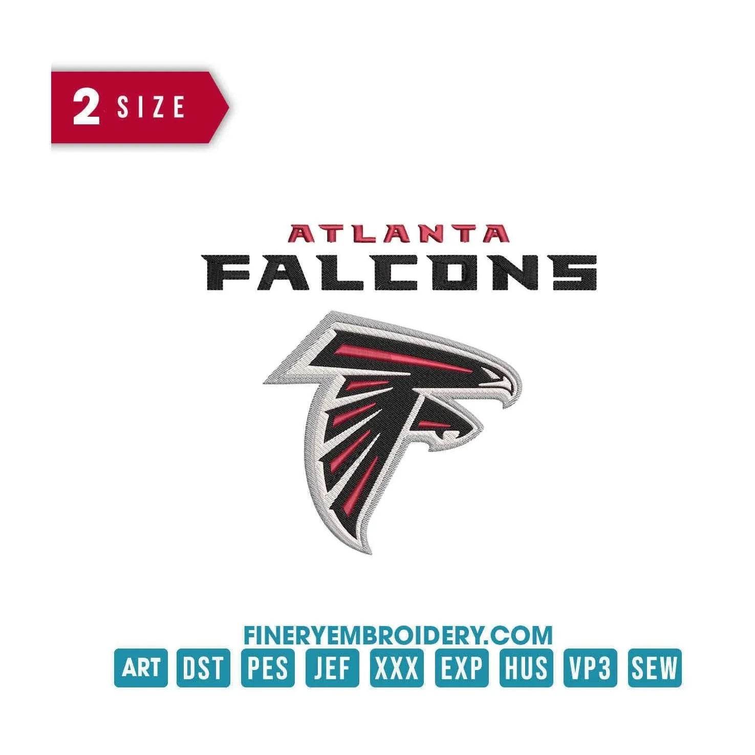 Atlanta Falcons 2 : Embroidery Design - FineryEmbroidery