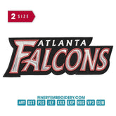 Atlanta Falcons 5 : Embroidery Design - FineryEmbroidery