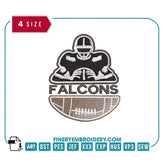 Atlanta Falcons Team Player : Embroidery Design - FineryEmbroidery