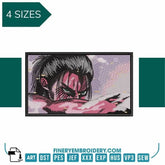 Attack On Titan Rectangle - Anime - Embroidery Design - FineryEmbroidery