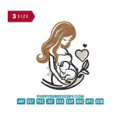 Baby is coming: Embroidery Design - FineryEmbroidery
