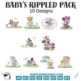 Baby's Rippled Pack - 10 Designs - FineryEmbroidery