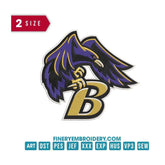 Baltimore Ravens 2 : Embroidery Design - FineryEmbroidery