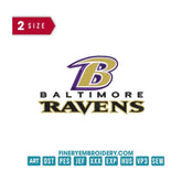 Baltimore Ravens 3 : Embroidery Design - FineryEmbroidery
