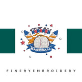 Baseball-Lover-America-USA - Embroidery Design - FineryEmbroidery