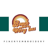 Beach-More-Worry-Less-Vintage- Embroidery Design - FineryEmbroidery