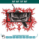 Berserk Guts Embroidery Design - FineryEmbroidery
