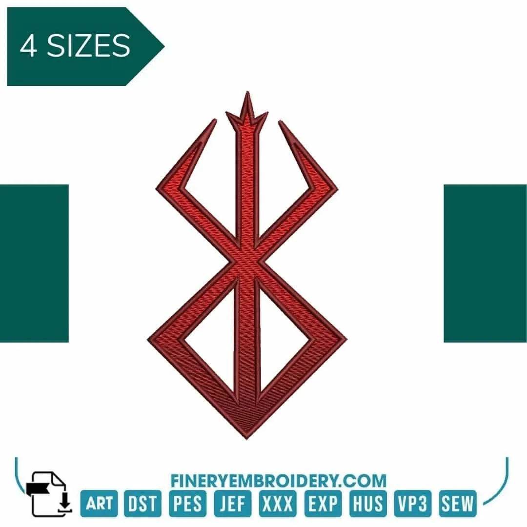 Berserk Logo - Anime - Embroidery Design - FineryEmbroidery