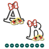 Alphabet Minnie Applique – Embroidery Set