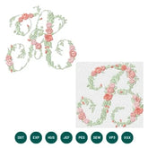 Rose Vine Alphabet Embroidery Set – Elegant Floral Script Letters A to Z