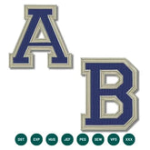 Varsity Sports Alphabet Embroidery Set