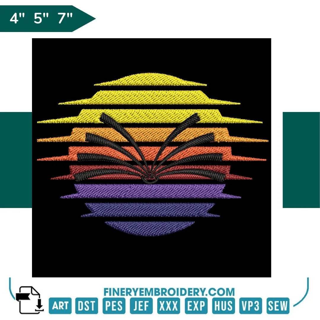 Book Lovers collection Embroidery Design - Retro Book Lover - FineryEmbroidery