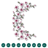 Botanical Grace Embroidery Design