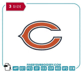 Chicago Bears Embroidery Design 1 - FineryEmbroidery