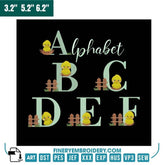 Chick Alphabet Embroidery Collection – Adorable Farmyard Charm from A to Z - FineryEmbroidery