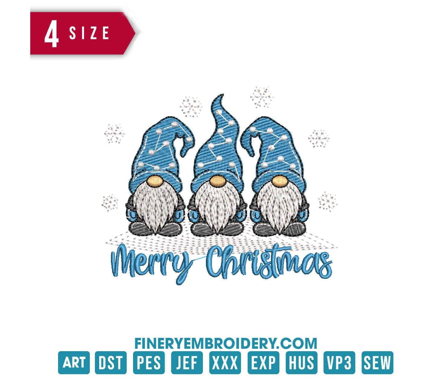 Christmas Gnome 8: Embroidery Design - FineryEmbroidery