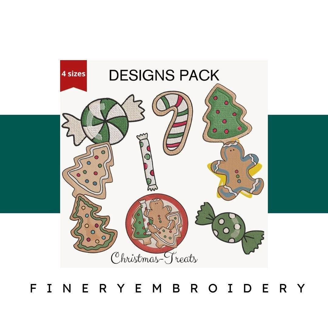 Christmas Treats - Designs Pack : Embroidery Design - FineryEmbroidery
