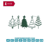 Christmas Trees: Embroidery Design - FineryEmbroidery