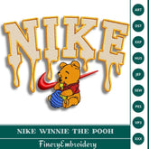 Nike Winnie the Pooh Embroidery Design – 4 Sizes - FineryEmbroidery