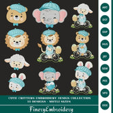 Cute Critters Embroidery Design Collection - 10 Designs - FineryEmbroidery