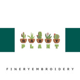 Daddy-Plant-Cactus-for-Fathers - Father Embroidery Design - FineryEmbroidery