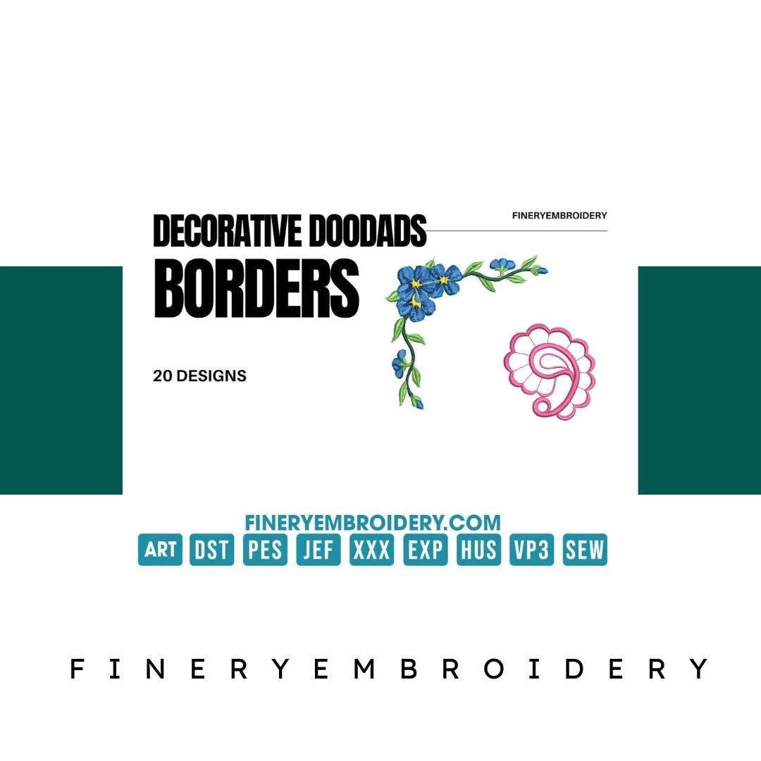 Decorative doodads: Embroidery Design Pack - FineryEmbroidery