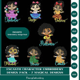 Encanto Character Embroidery Design Pack – 7 Magical Designs Multi Sizes - FineryEmbroidery