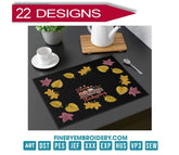 Fall Time Thanksgiving Autumn Harvest Delights - Embroidery Design Collection - FineryEmbroidery