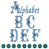 Royal Embroidery Alphabet Designs – Complete A to Z Set