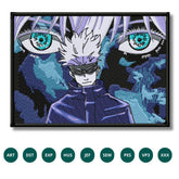 Satoru Gojo Embroidery Design – Jujutsu Kaisen’s Limitless Power