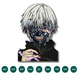Ken Kaneki Embroidery Design – Tokyo Ghoul’s Dark Evolution