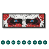 Colossal Titan Eyes Embroidery Design – Intimidating Gaze