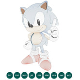 Sonic Embroidery Design Pack – Classic Style