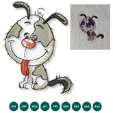 Funny Puppy Embroidery Design