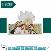 Gear 5 Luffy - Anime - Embroidery Design - FineryEmbroidery