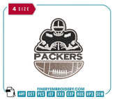 Green Bay Packers Team Player : Embroidery Design - FineryEmbroidery