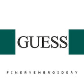 Guess Logo 2 Embroidery Design - FineryEmbroidery