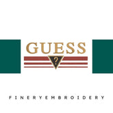 Guess Logo 4 Embroidery Design