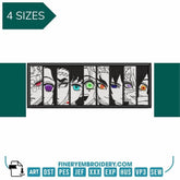 Hashira Naruto: The Eyes of the Ninja  - Anime - Embroidery Design - FineryEmbroidery