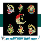 Holiday Embroidery Designs Pack – 7 Christmas Ornaments & Festive Patterns - FineryEmbroidery