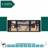 Itachi Eyes Naruto - Animé  - Embroidery Design - FineryEmbroidery