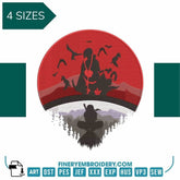 Itachi Uchiwa Kiss -Sharingan EYE - Animé  - Embroidery Design - FineryEmbroidery