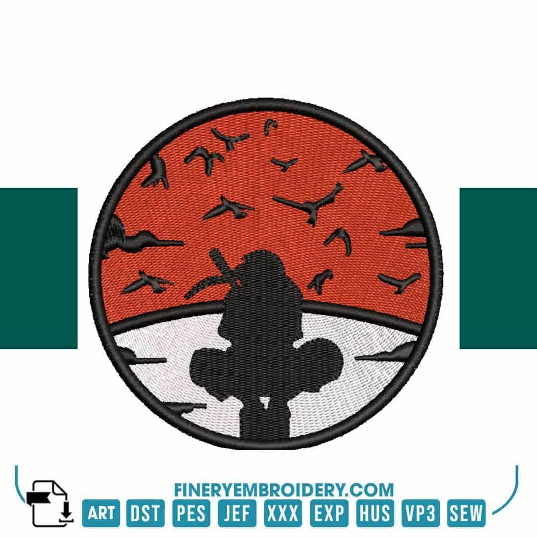 Itachi patch - Animé - Embroidery Design - FineryEmbroidery